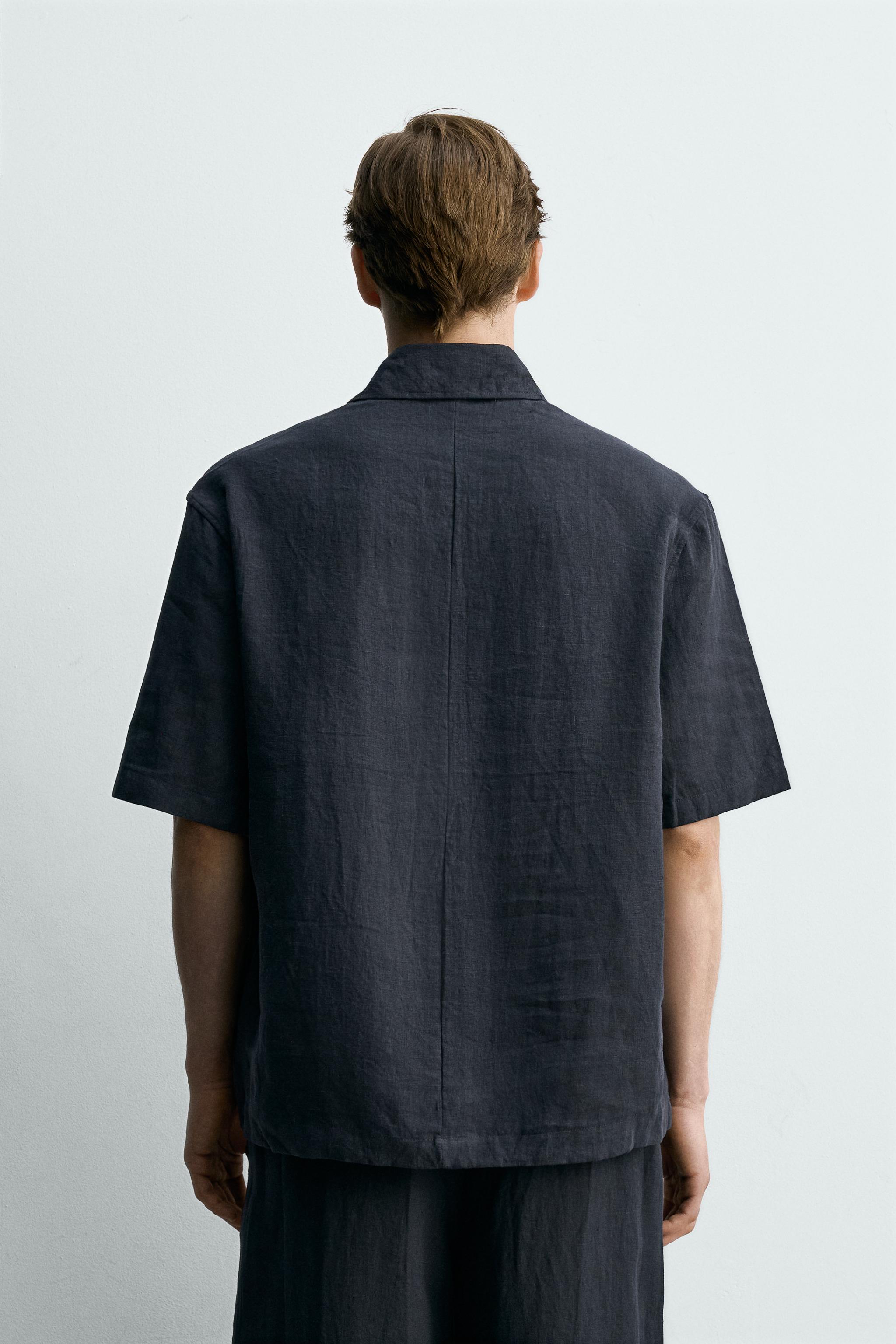 CHEMISE POLO BOXY FIT 100 % LIN